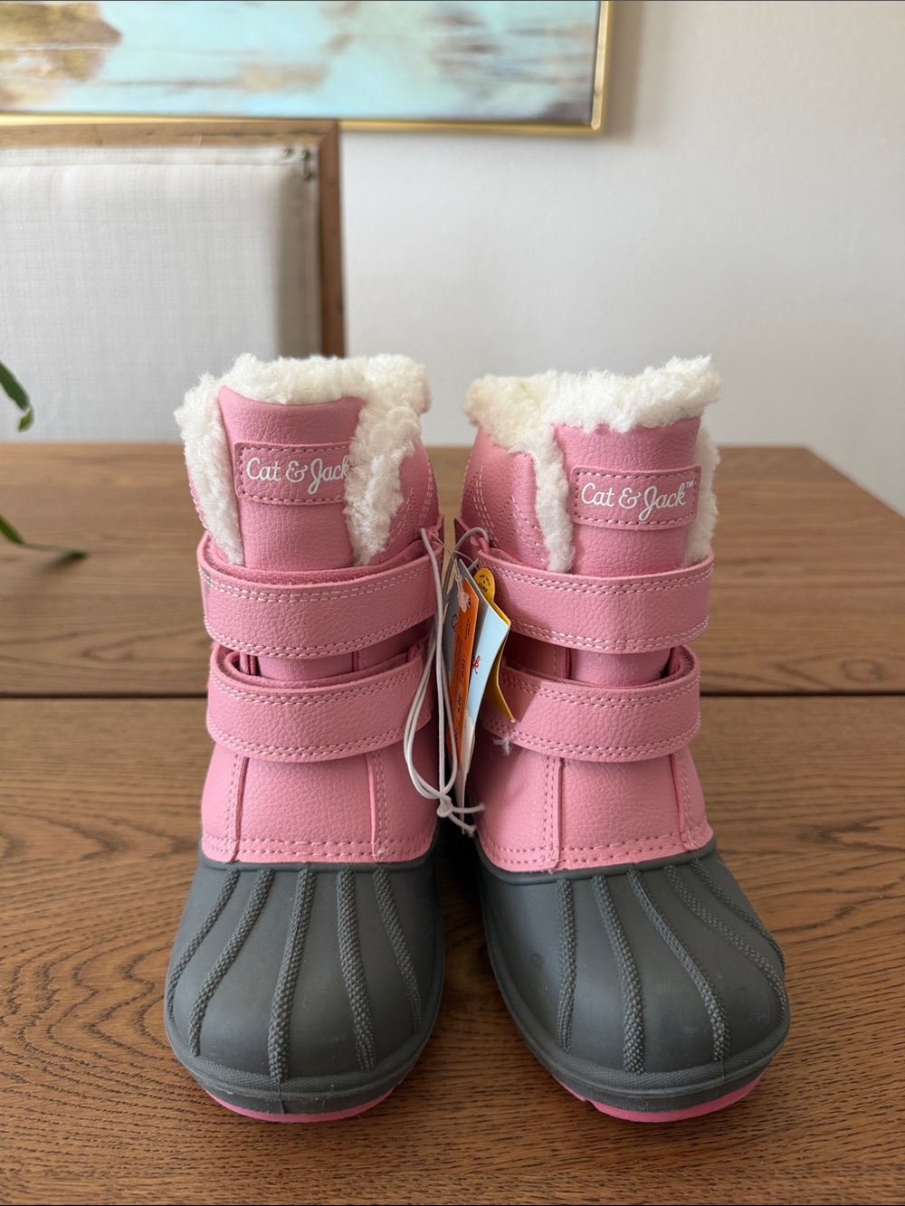 Kids Pink Winter Boots